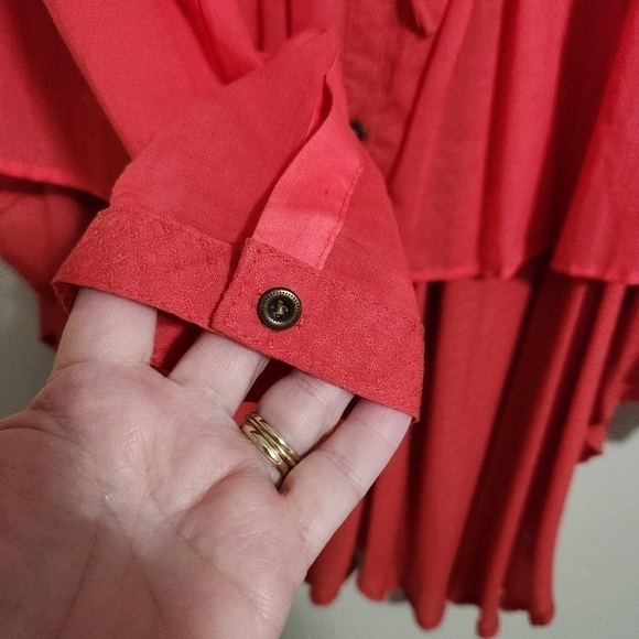 FREE PEOPLE Red shirt/tunic - Picture 8 of 10